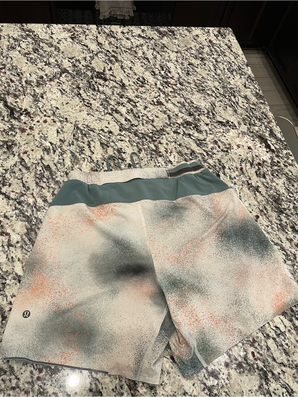 lululemon athletica Women's Athletic Shorts — Teal & Peach
